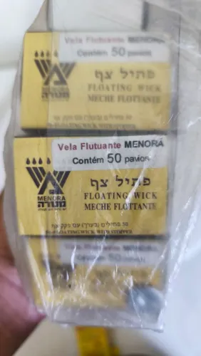 10 caixas de velas flutuante menorah