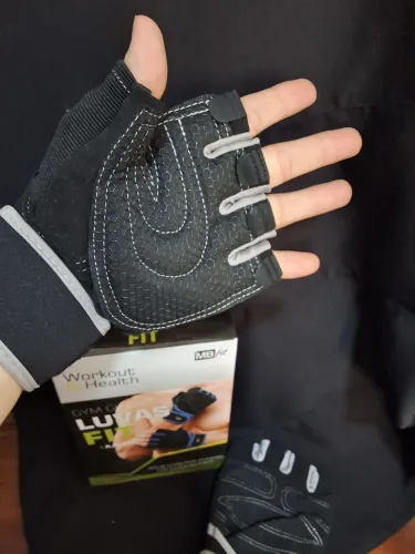  LUVAS ACADEMIA MB FIT + AJUSTE NO PUNHO (PRODUTO NOVO/SEM USO)