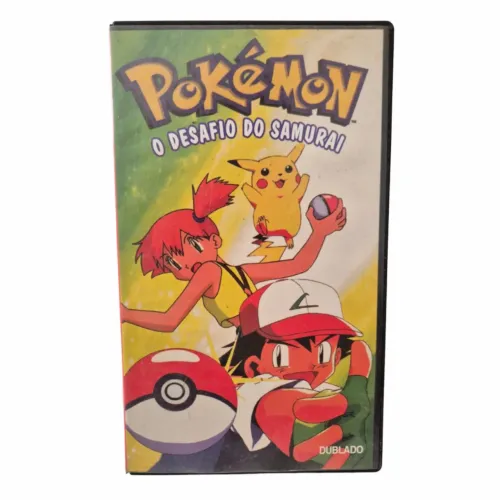 Fita VHS Pokémon O Desafio do Samurai (Original Nintendo Rara)