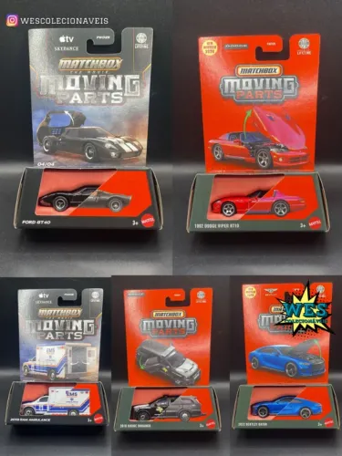 Matchbox Ford GT, Dodge Viper - Moving Parts