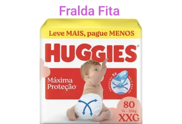 Fralda Huggies Fita Lacrada