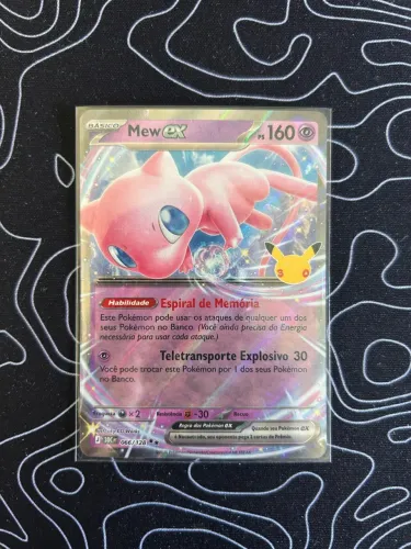 Carta Pokémon 30 anos Mew Ex NM