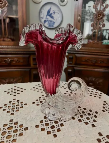 Vaso Cranberry Glass