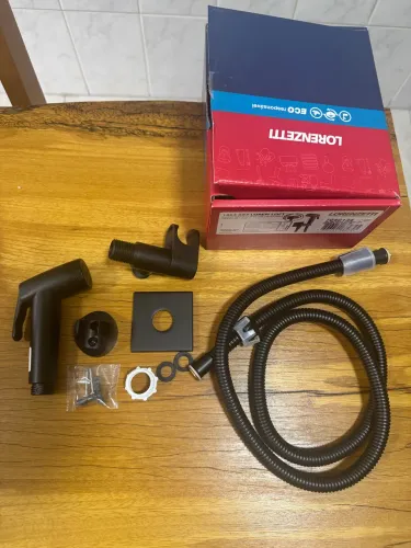 DUCHA HIGIÊNICA SOFT SQUARE LORENZETTI PRETA FOSCA