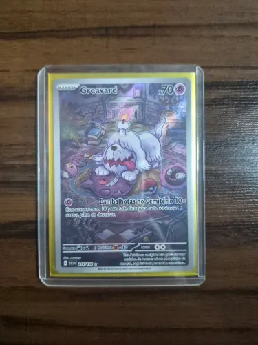 Carta Greavard original Pokemon TCG Escarlate e violeta (214/198)