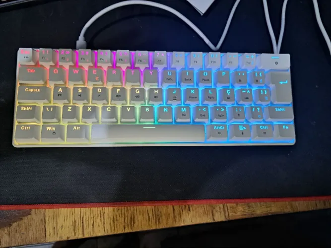 Teclado Mecânico Hyrax Thunder HCK61 - Switch Blue