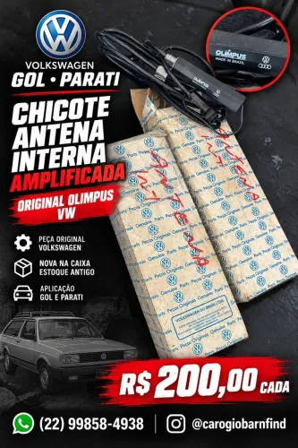 Chicote Antena Interna Olimpus Gol/Parati Original Vw Nova Na Caixa Estoque Antigo
