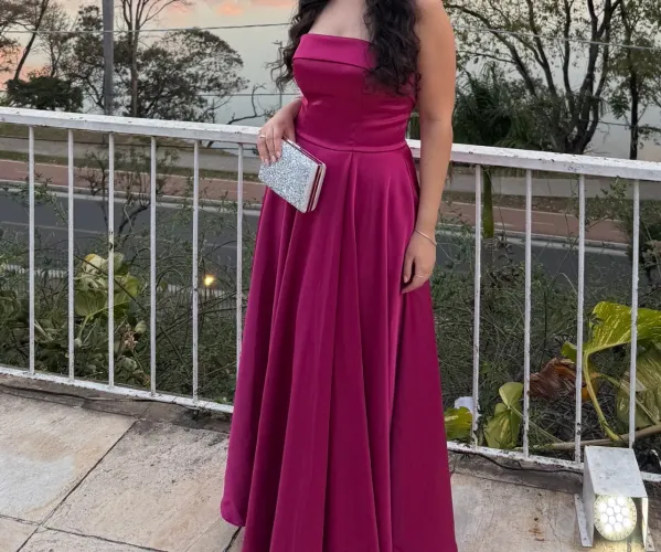Vendo vestido de festa fúcsia/rosa