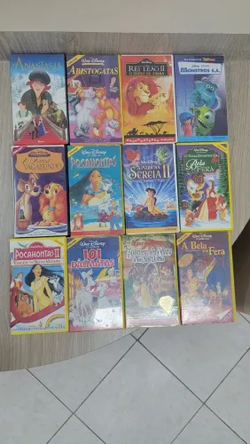 Lote de fitas VHS Disney 