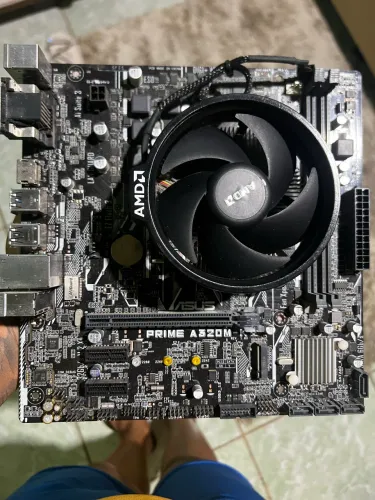 Kit Upgrade AMD Ryzen 7 1700 + Placa Mãe ASUS A320M-K/BR + Cooler Original