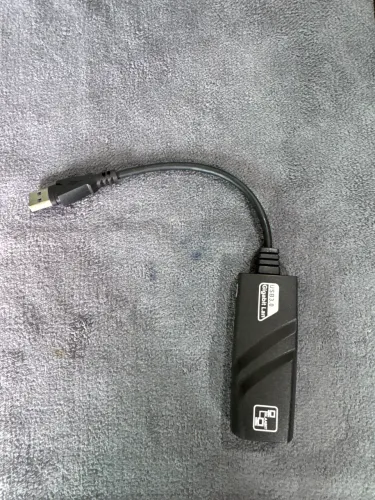 Adaptador Ethernet Usb 3.0 Rede Gigabit Rj45 Cor Preto