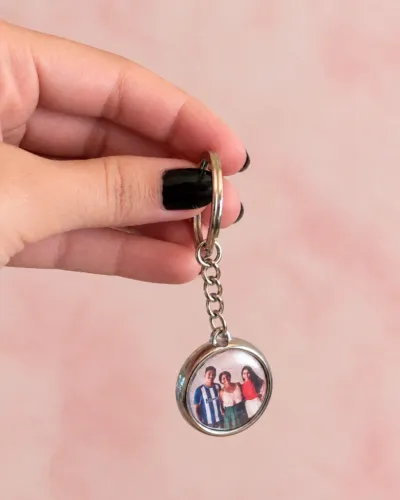 Chaveiro redondo com foto personalizado - presente - Belém