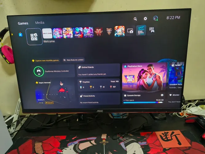 Monitor AOC 27 Polegadas 144hz + Braço Articulado