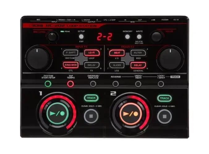 Pedal de efeito Boss RC-202 rc 202 Loop Station