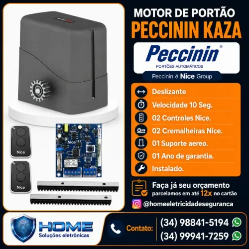 Motor de Portão Deslizante Peccinin Nice Kaza