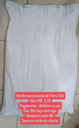 Vendo sacos de fibra