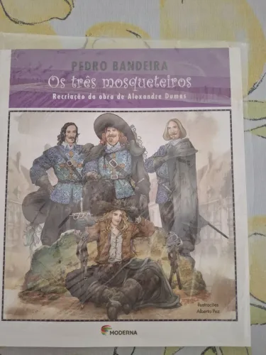 Livro Os três  mosqueteiros - Pedro Bandeira