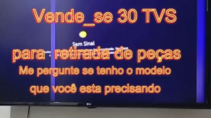 Vendo 30 tvs para técnicos retirar peças me pergunte se tenho o modelo que precisa 80 cada