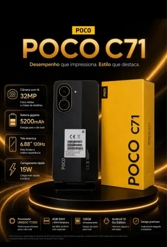 Poco C71 celular Novo