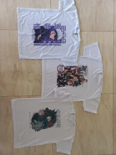 3 camisas Anime jujutsu demon slayer M