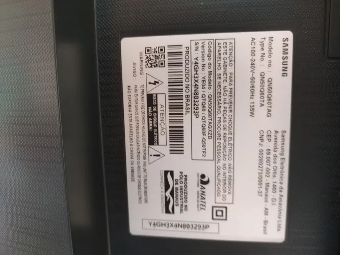 Tv Samsung 50" com defeito 