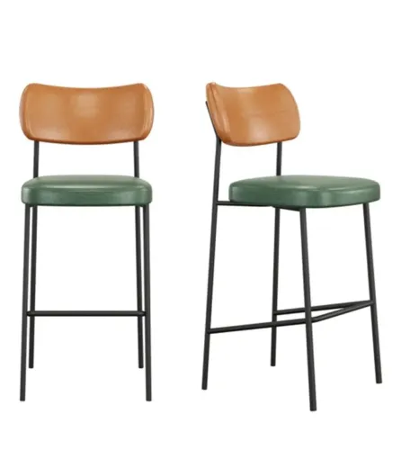 02 Banquetas Alta Bar Cozinha Verde Musgo/whisky