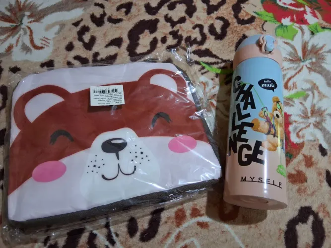 Kit lancheira e garrafa termica