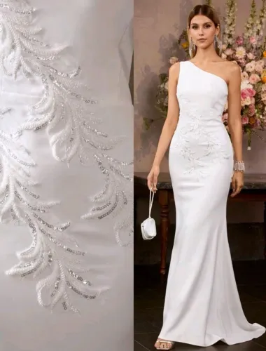 Vestido de noiva com bordado
