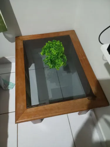 Mesa de Centro (Cerejeira e vidro)