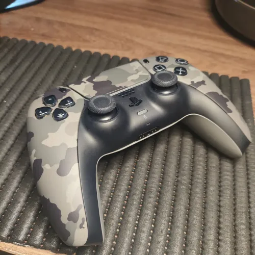 Controle original dualsense camo para PS5 com analógicos magnéticos TMR que não drift!