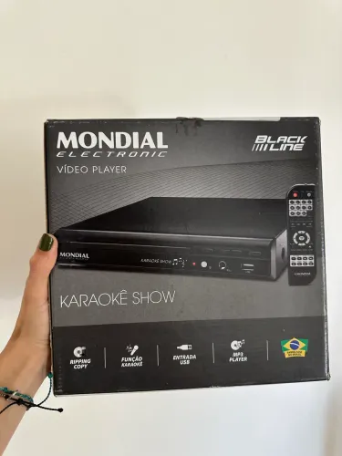 DVD Player Mondial Karaokê Show - Novo, Caixa Lacrada