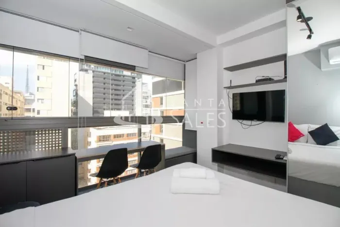 Studio para locação em Pinheiros - 1 quarto, 1 banheiro, 20m² de área - São Paulo-SP