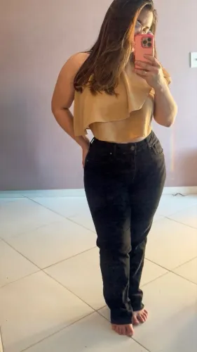 Calça jeans preta