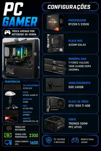 PC GAMER / TROCO EM NOTEBOOK