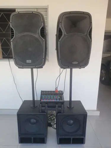 KIT DE SOM COMPLETO PARA IGREJAS, BANDAS, CANTORES. DJ E ETC...