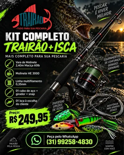 Kits de pesca completos