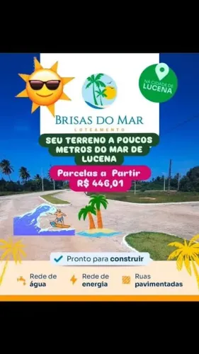 LUCENA PB - LOTEAMENTO BRISAS DO MAR