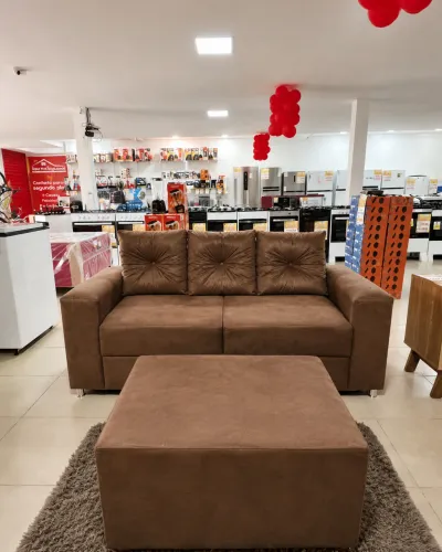 Sofá com Puff Novo PROMOÇÃO