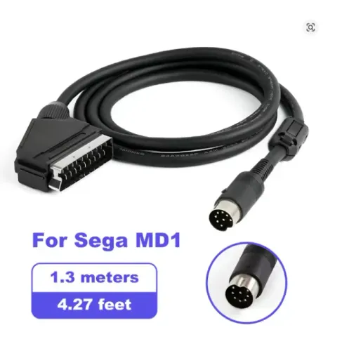 cabo scart composto mega drive 1 blindado