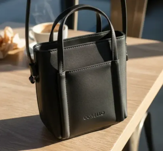Bolsa preta Corello (mão e transversal), original, nova, nunca usada, com dust bag