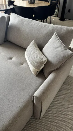 Sofá semi novo cinza
