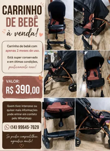 Carrinho de Bebê Galzerano
