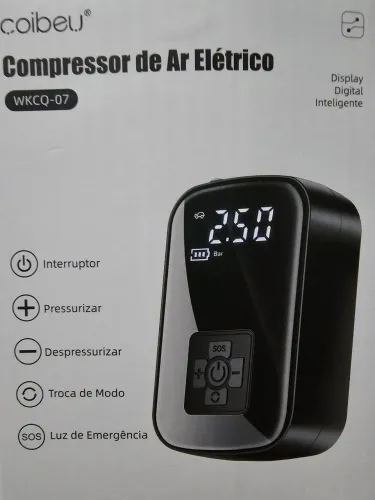 COMPRESSOR DE AR ELÉTRICO PARA PNEUS
