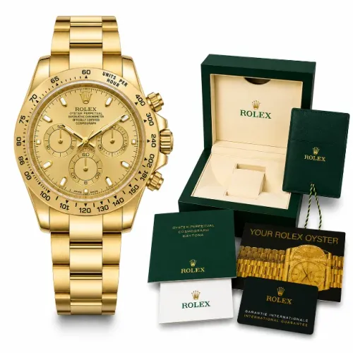 Rolex Cosmograph Daytona Dourado Cronógrafo Automático Premium