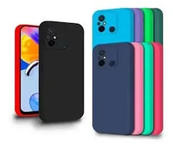 Capa emborrachada aveludada Redmi 12c várias cores 