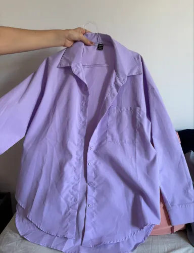 Camisa social lilás - nunca usada