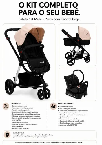 Kit 3 em 1 Safety 1st Mobi - Completo