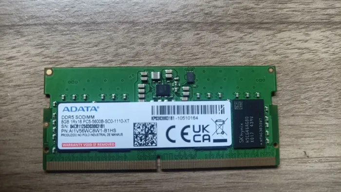 Memória RAM Notebook ADATA 8 GB 5600 MHZ