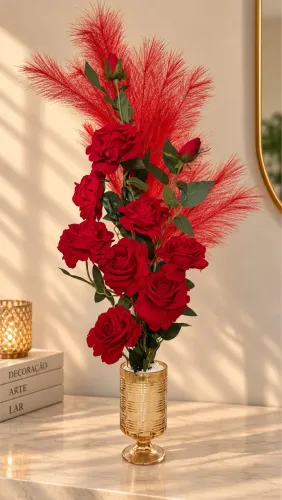 Jarro floral artificial