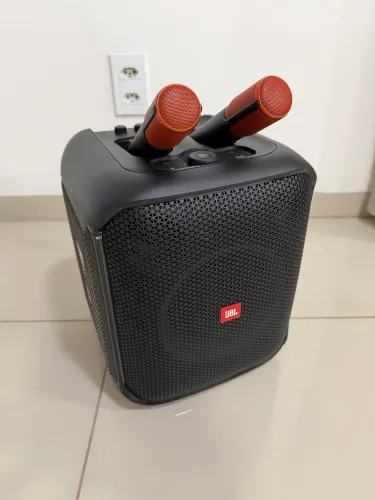 Caixa de som JBL ENCORE + 2 Microfones JBL sem fio- bluetooth
